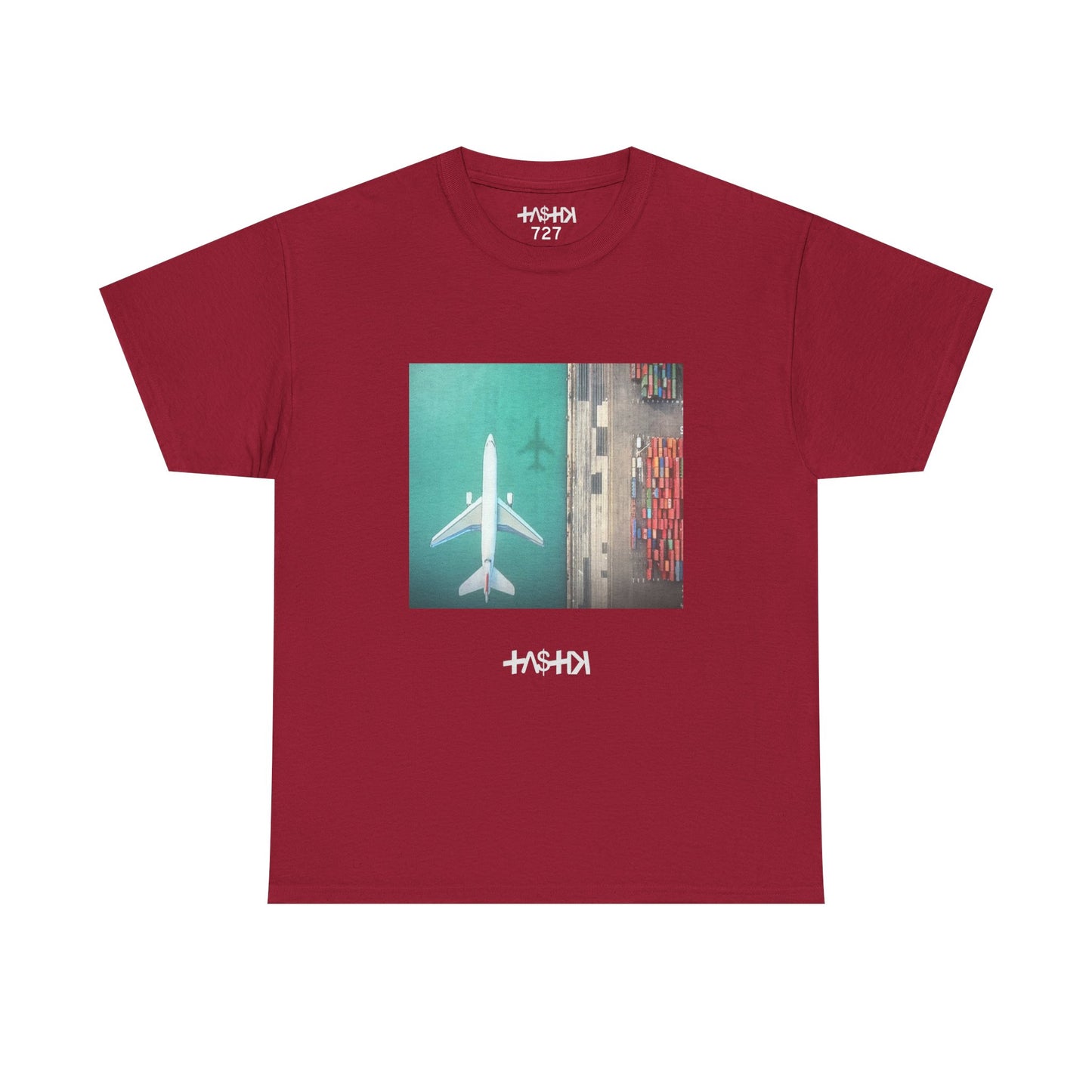 Aerial View Airplane Graphic TASTIK727 Tee