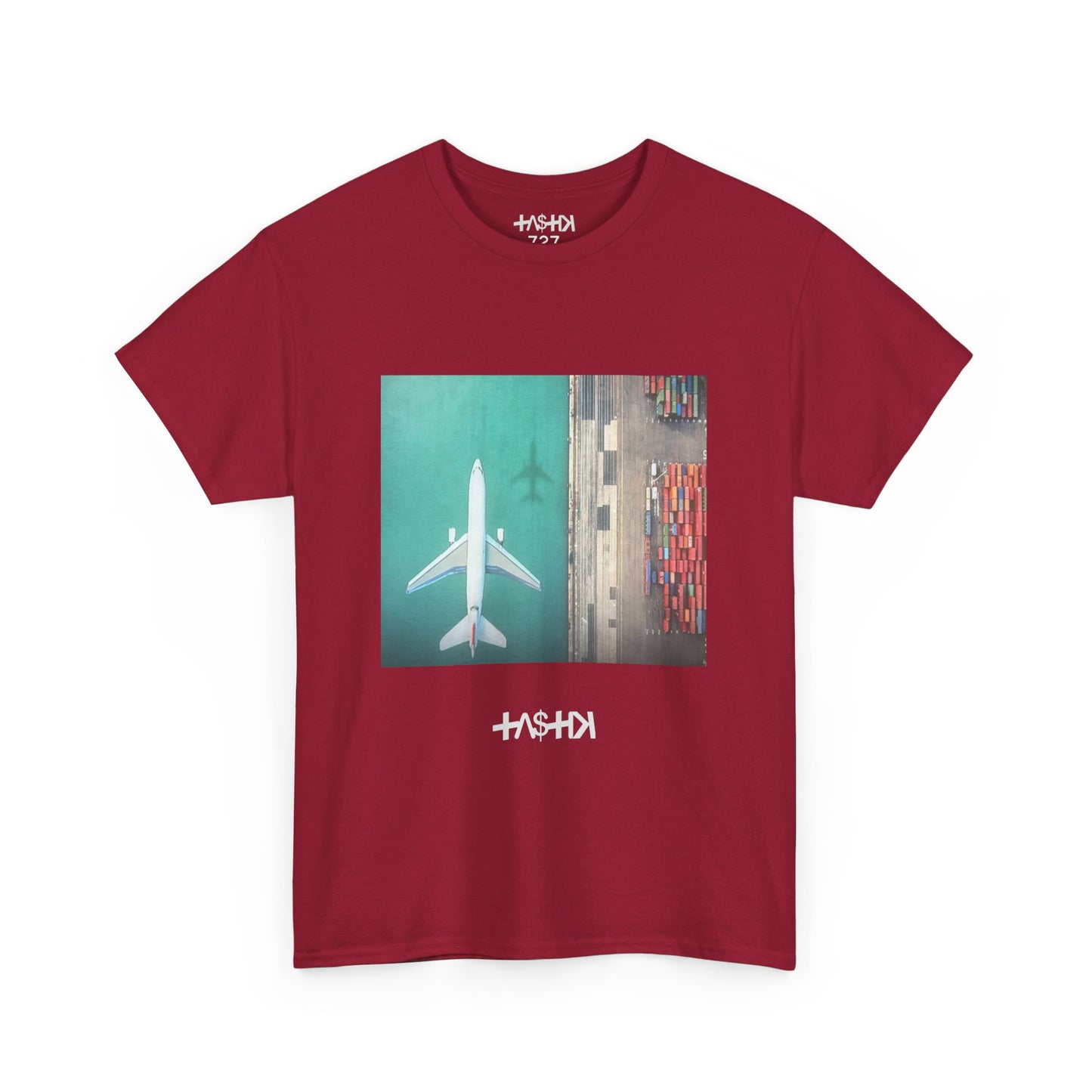 Aerial View Airplane Graphic TASTIK727 Tee