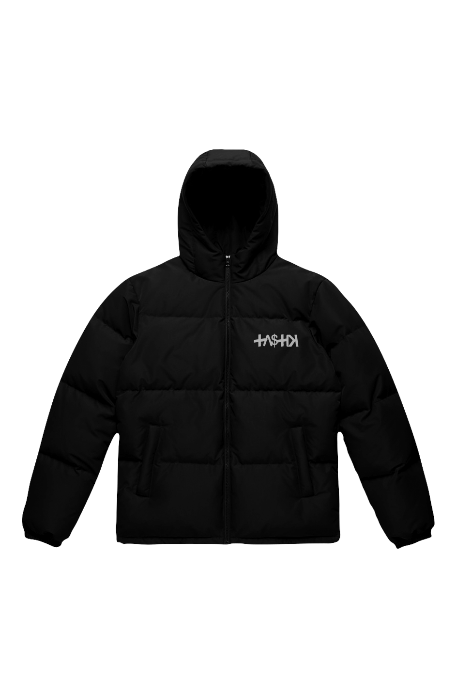 LOGO TASTIK727 Hooded Puffer Jacket