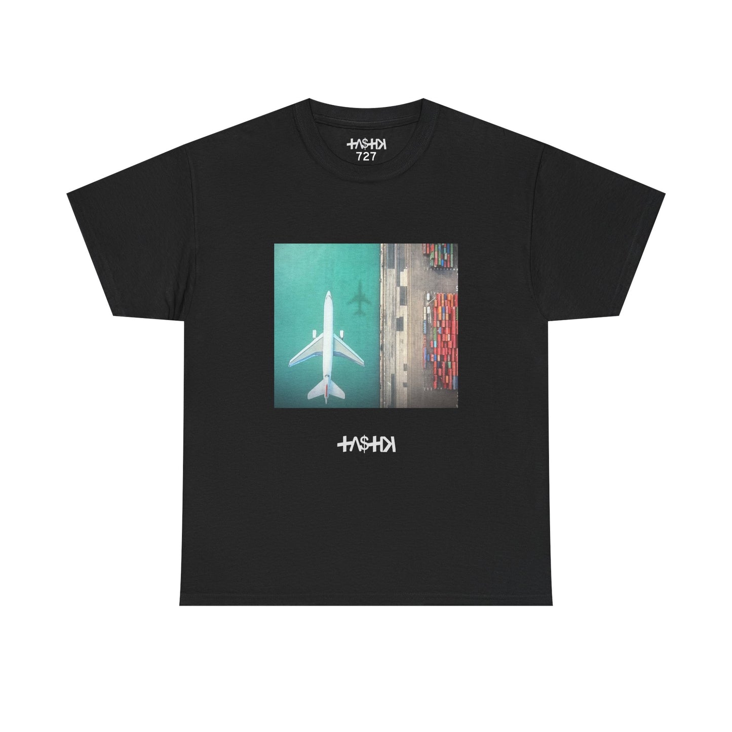 Aerial View Airplane Graphic TASTIK727 Tee